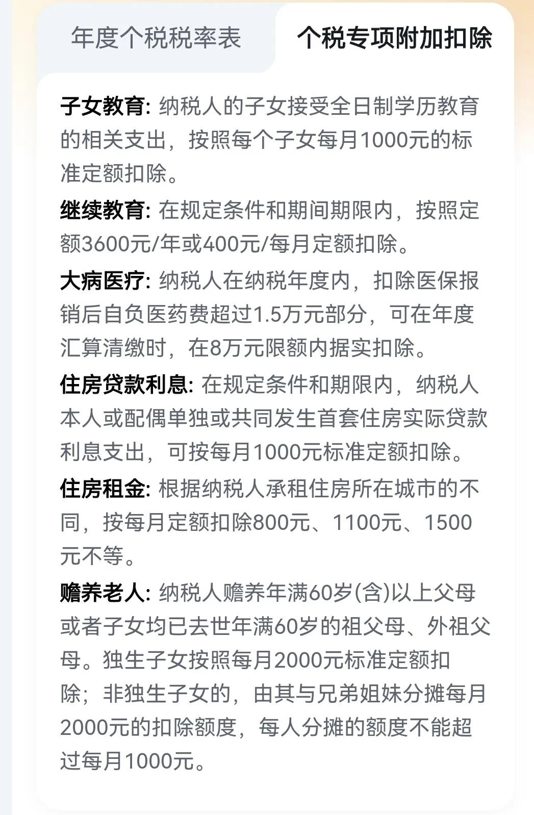 个人所得税征收标准（个人所得税征收标准一览表2021）